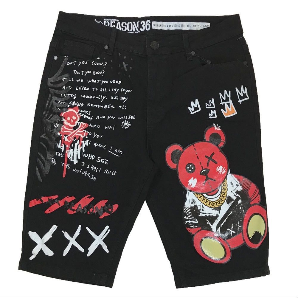 🔥Hot Item🔥 Men’s “Teddy Denim” jean shorts. Size 32, 36, and 40.